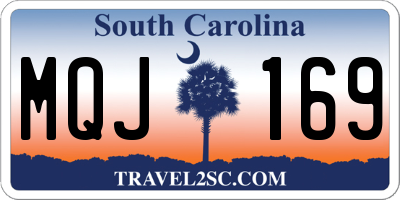 SC license plate MQJ169