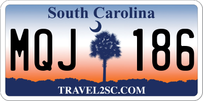 SC license plate MQJ186