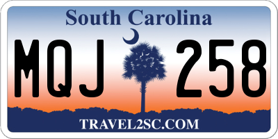 SC license plate MQJ258