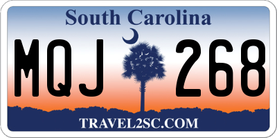 SC license plate MQJ268