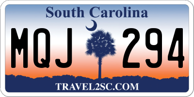SC license plate MQJ294