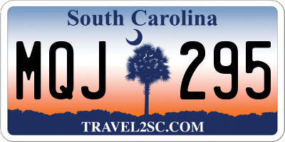 SC license plate MQJ295