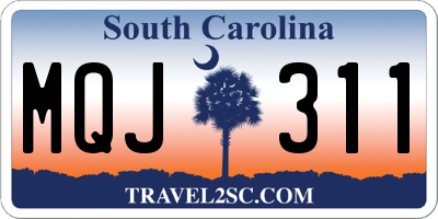 SC license plate MQJ311