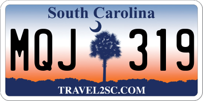 SC license plate MQJ319