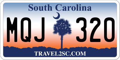 SC license plate MQJ320