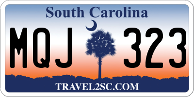 SC license plate MQJ323