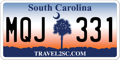 SC license plate MQJ331