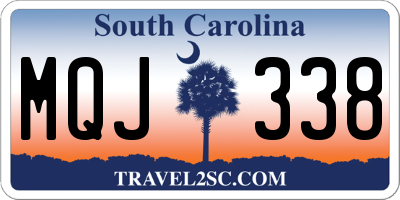 SC license plate MQJ338