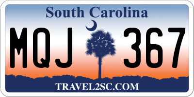 SC license plate MQJ367