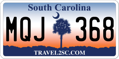 SC license plate MQJ368