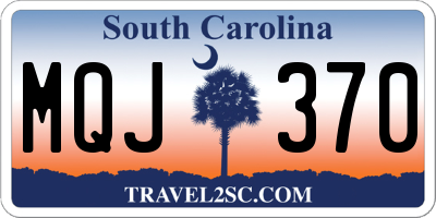 SC license plate MQJ370