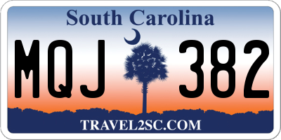 SC license plate MQJ382