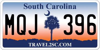 SC license plate MQJ396