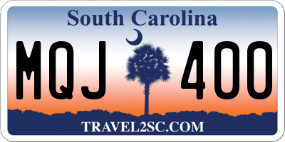 SC license plate MQJ400
