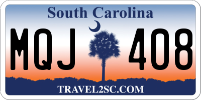 SC license plate MQJ408