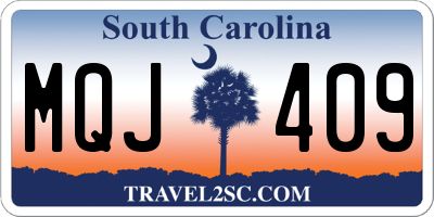 SC license plate MQJ409