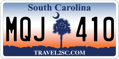 SC license plate MQJ410