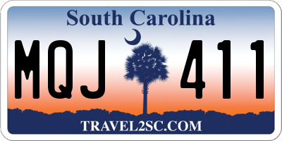 SC license plate MQJ411