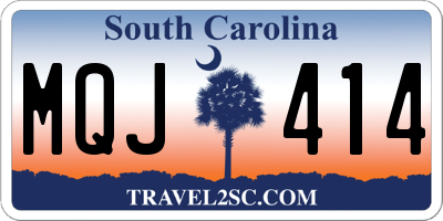 SC license plate MQJ414