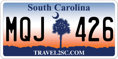 SC license plate MQJ426