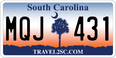 SC license plate MQJ431