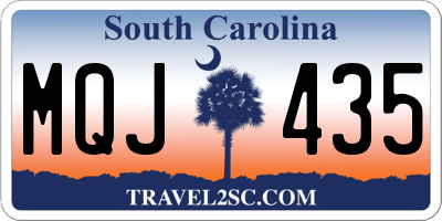 SC license plate MQJ435