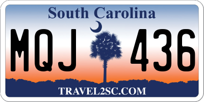 SC license plate MQJ436