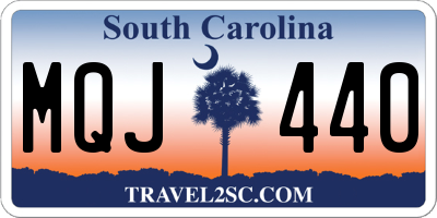 SC license plate MQJ440