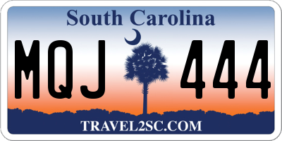 SC license plate MQJ444
