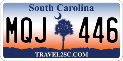 SC license plate MQJ446