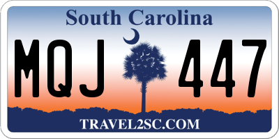 SC license plate MQJ447