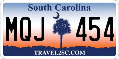 SC license plate MQJ454