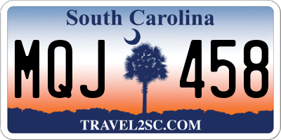 SC license plate MQJ458