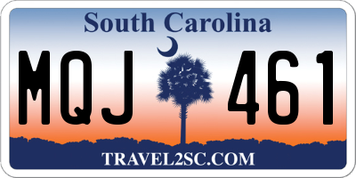 SC license plate MQJ461