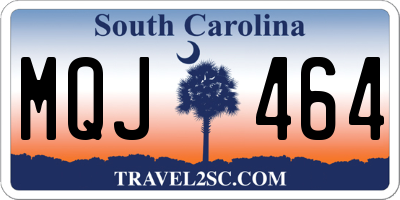 SC license plate MQJ464