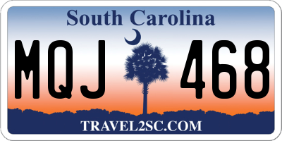 SC license plate MQJ468