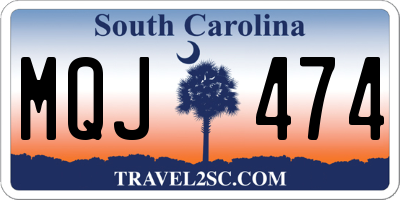 SC license plate MQJ474