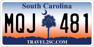 SC license plate MQJ481