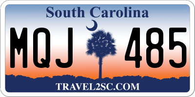 SC license plate MQJ485