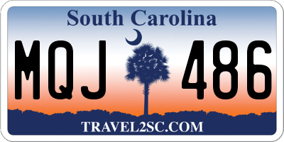 SC license plate MQJ486