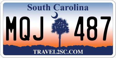 SC license plate MQJ487