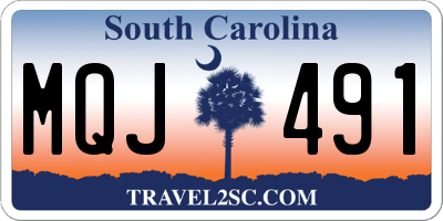 SC license plate MQJ491