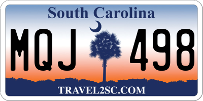 SC license plate MQJ498