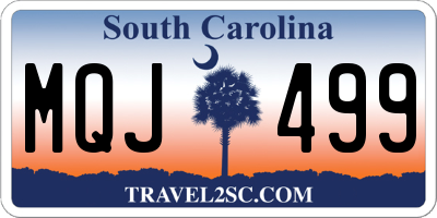 SC license plate MQJ499