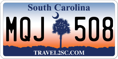 SC license plate MQJ508