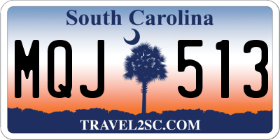 SC license plate MQJ513