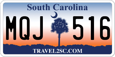 SC license plate MQJ516