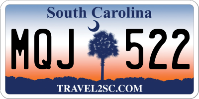 SC license plate MQJ522