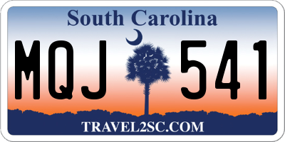 SC license plate MQJ541