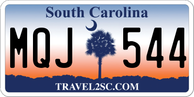 SC license plate MQJ544